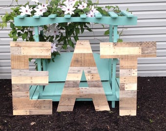 30" Untrimmed Reclaimed Wood Letters | Wood Pallet Letters | Large Wooden Letters | Rustic Wood Letters | Farmhouse Decor | Home & Living