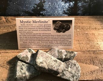 Mystic Merlinte hand cut polished crystal