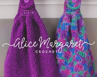 Custom Hand Towel Set | Any Color | Hanging Towels | Crochet | Kitchen Towels| Bathroom Towels | Matching Set | Cotton |