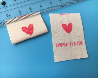 300 Custom cotton printing label, Printed label, Cotton label, Cotton tag, Custom cotton label, natural cotton label, cotton fabric labels