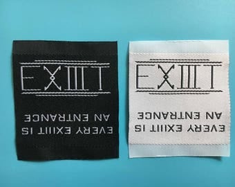 300 Custom Clothing Labels, Sew On Clothing Labels, Customclothing Name labels, Woven Name Tags, Custom Sewing Labels, Custom Shirt Labels