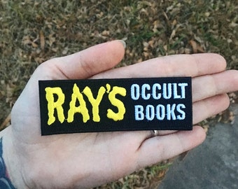 Ghostbusters inspired - Rays Occult Books - Iron on patch - 80s Movies