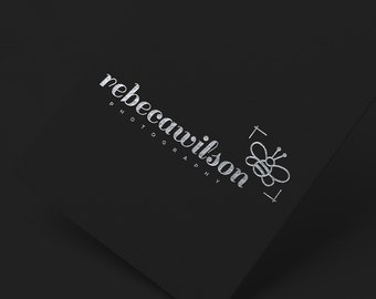 INSTANT DOWNLOAD, DIY Logo, Bee Logo, Business Blog Logo, Modern Logo, Cheap Logo, Calligraphy Logo, Affordable Logo, Calligraphy Logo, Logo