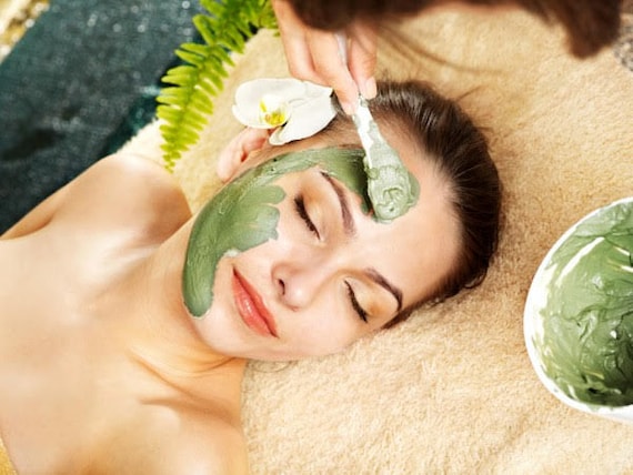 Matcha green tea mix clay mask - French green clay - Moringa -Matcha- Ginkgo biloba - antioxidant vegan face mask