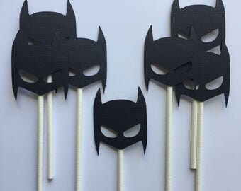 Batman Cupcake Topper -- Batman Mask Cupcake Topper -- Batman Party