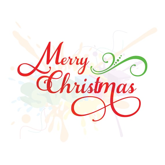 Download Merry Christmas SVG Files for Cutting Cricut Holiday ...