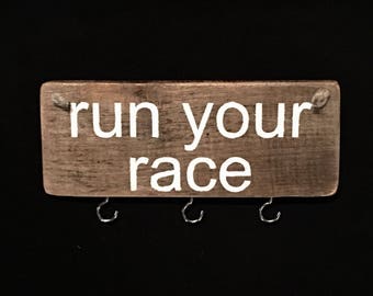 Running Medal Holder Run Your Race Run Medal Holder Forrest Gump Running Run Medal Holder Medal Running Holder 5k medal holder #1983