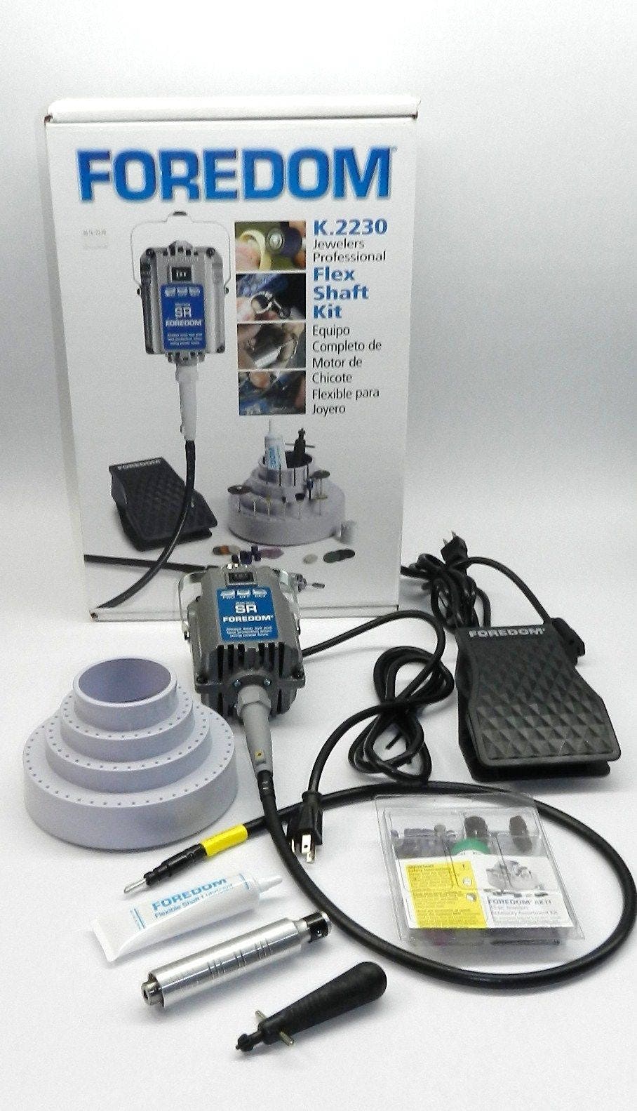 FOREDOM Jewelers Flex Shaft Kit 2230 SR Motor And Accessories Complete