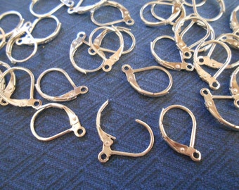 20 Pairs 925 Sterling silver leverback ear wires 40 tarnish resistant silver ear wires Hypoallergenic ear wires Earring wires Earring hooks