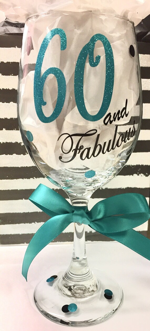 Birthday wine glasses 60th Birthday custom wine glasses momy
