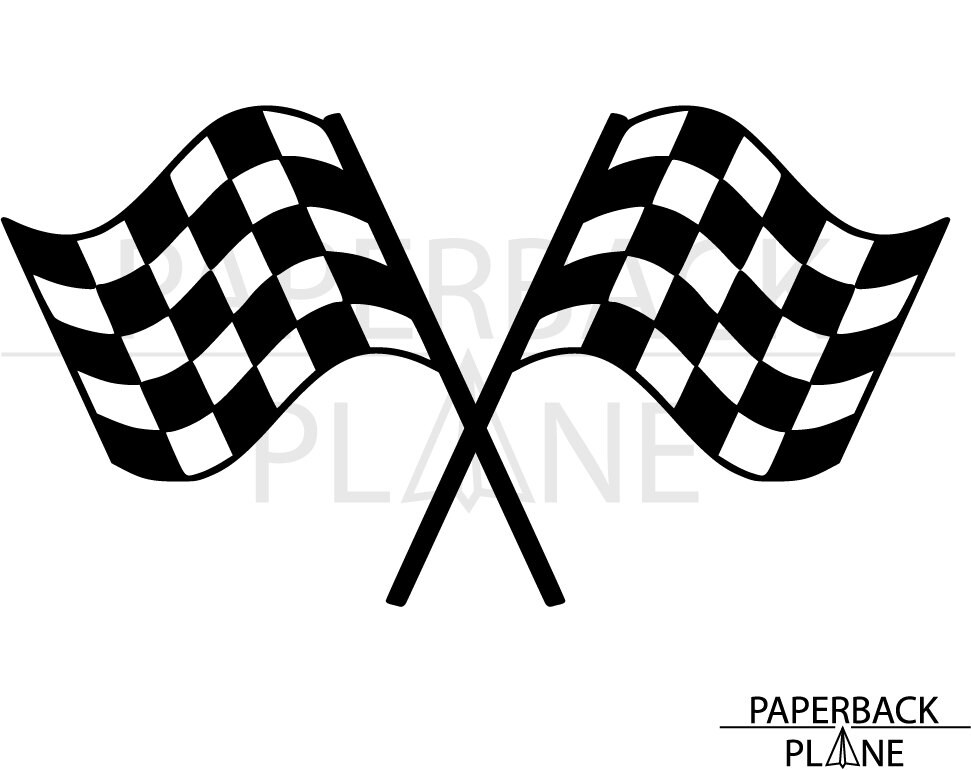 Download Checkered Flag Racing SVG PNG DXF Files for use with