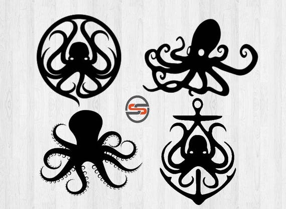 Download Octopus SVG, DXF, Anchor, Sea Life, Ocean, Beach, Summer ...