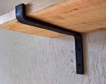 SALE! Steel Shelf Bracket, Forged, Iron Shelf Bracket, Kitchen Bracket, Metal Shelf Bracket, Open Shelf, Custom Shelving, Farmhouse, Rustic