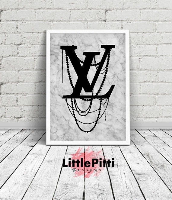 Louis vuitton louis vuitton logo LV vuitton poster marble