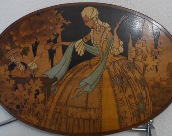 Vintage 1929 screen print