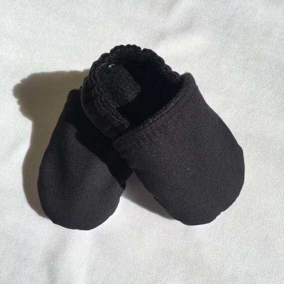 Black Soft Baby Walking Shoes One Color Gender natural Girl