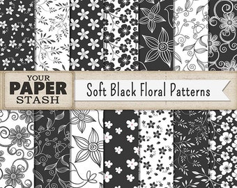 Gray Pattern Digital Paper Soft Grays and White Polka Dot