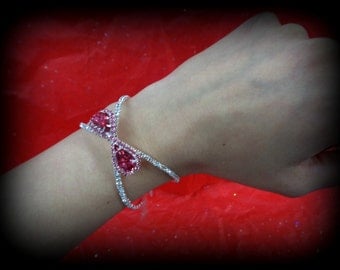 pink retro bracelets