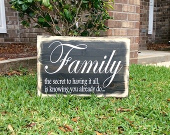 Family sign home decor/ Family sign wood / Family sign home decor / Home Wall Decor / Home Wood Sign / Home Wall Sign / Rustic Wood Sign