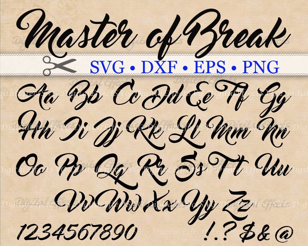 Cursive handwriting image