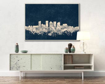 Phoenix Skyline Phoenix Arizona Cityscape Art Print 157