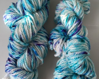 Hand-Dyed Merino Wool Bulky Weight "Neptune"