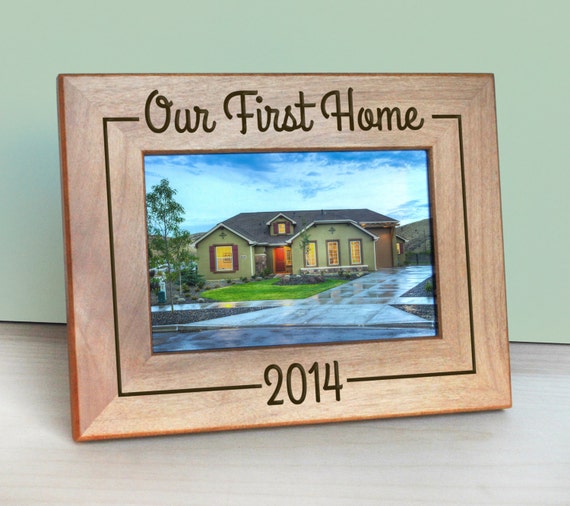 Our First Home Picture Frame Gift for Mom Engraved Picture