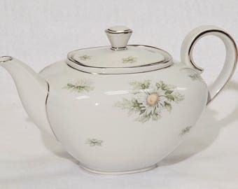 Teapot & Lid in Silver Thistle by Franconia-Krautheim,, Vintage, Retired collectrion.
