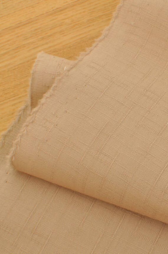 Items similar to Beige Cotton Fabric 19.5" x 59" MT014 on Etsy