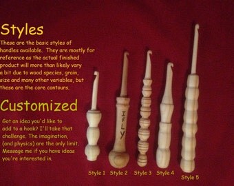 Handmade Wooden Crochet hooks