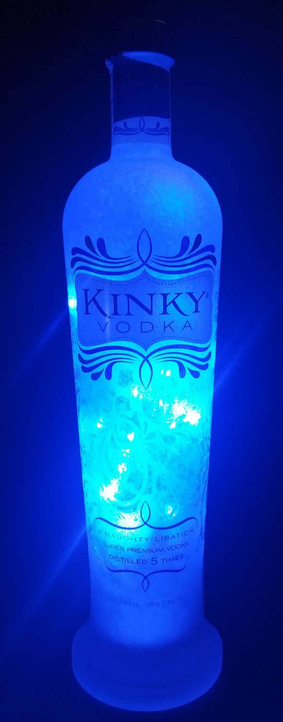 Kinky Vodka led bottle light Blue Kinky VodkaKinky Vodka