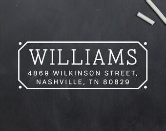 Custom Return Address Stamp – Personalized Address Stamp, Gift For New Couple, Gift For Mom, New House Gift (Style 063)
