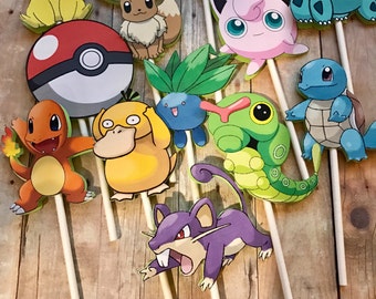 Pokémon Cupcake Toppers