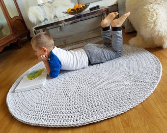Many Colors, Many Sizes , Handmade Large Crochet Rug, Washable Cotton Rug, Natural Carpet Cotton Cord Rug, Doily Rug, Modern Rug