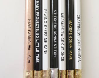 Custom Sewing Pencils - Set of 12
