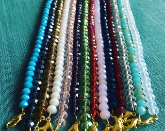 Crystal Beaded Chokers: beaded chokers, sparkly beaded chokers, crystal choker necklaces
