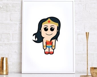 Wonder Woman Wall Art wonder woman print | etsy Wonder Woman Wall Art wonder woman print | etsy