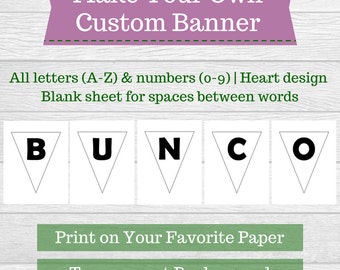 Printable Banner Letters Black and White Letters Make your