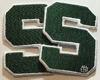 2 Michigan State Spartans embroidered Iron on patches
