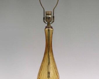 Vintage Mid Century Modern Lamp - Empoli Hand Blown Glass