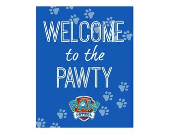 Paw Patrol Party Welcome to the Pawty Printable