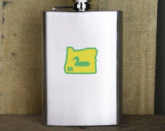 Original I Duck Oregon Variant Classic 8oz. Flask