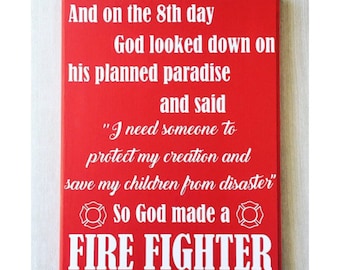 Firefighter Wall Art firefighter decor | etsy Firefighter Wall Art firefighter decor | etsy