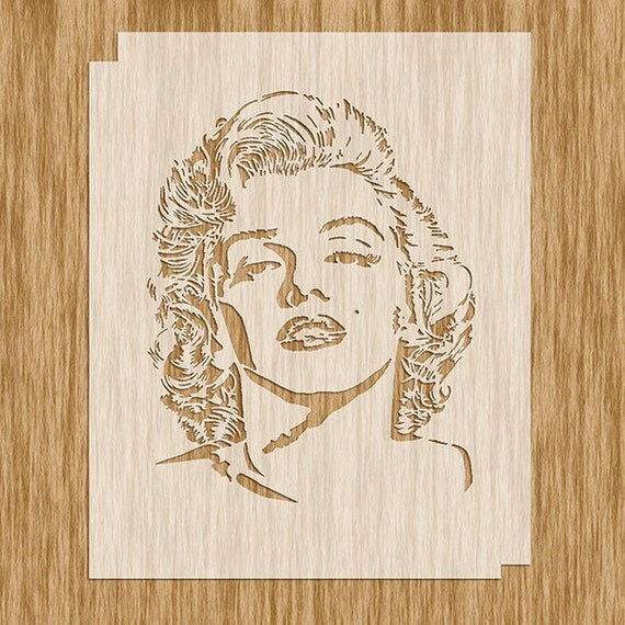 marilyn-monroe-stencil-sku-mm0100-8-5-x-11