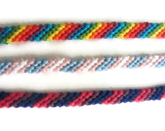 Gay pride bracelet Lgbt Transgender Bisexual bracelet/anklet, Adjustable Bracelet, Macrame Bracelet