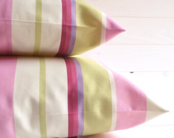 Striped decorative pillow, cushion, summer cushion, coordinate, pillow, throw pillow