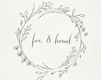 Premade Logo, Feminine Design, Florist, Weddings, Logo Design, Brand Design, Business Logo, Rustic logo Photography Logo