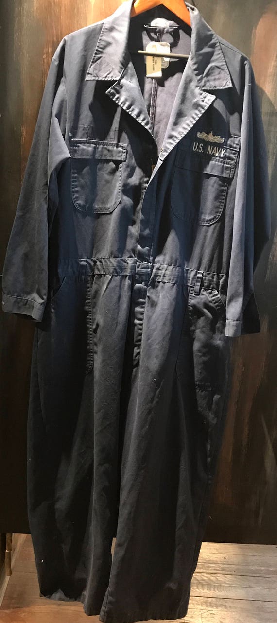 US Navy blue coveralls size XL