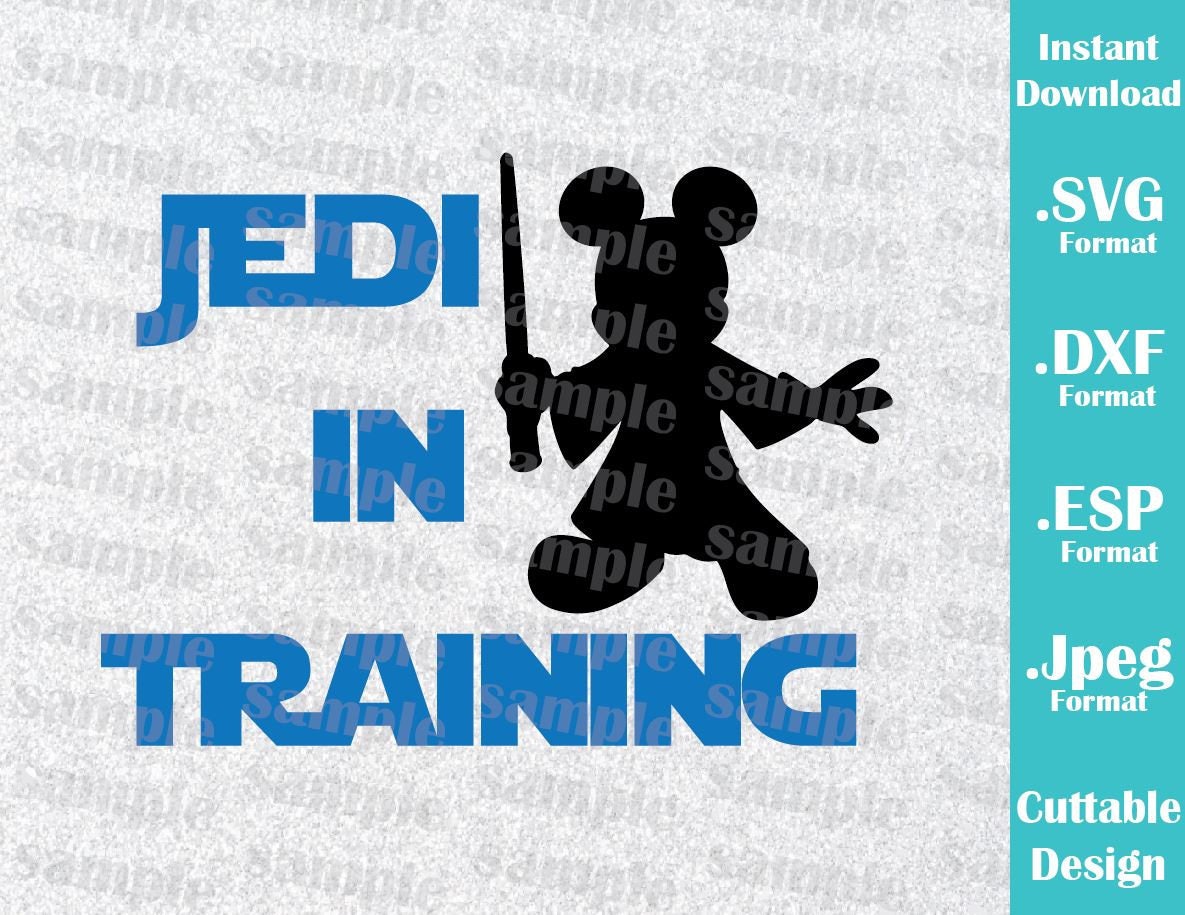 Download INSTANT DOWNLOAD SVG Star Wars Disney Inspired Mickey Jedi ...
