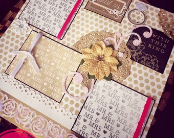 Wedding Scrapbook Album, Personalized Scrapbook Albums, Valentine Gift Ideas, Love Albums, Wedding Photo Albums, 12x12 Scrapbook Pages!